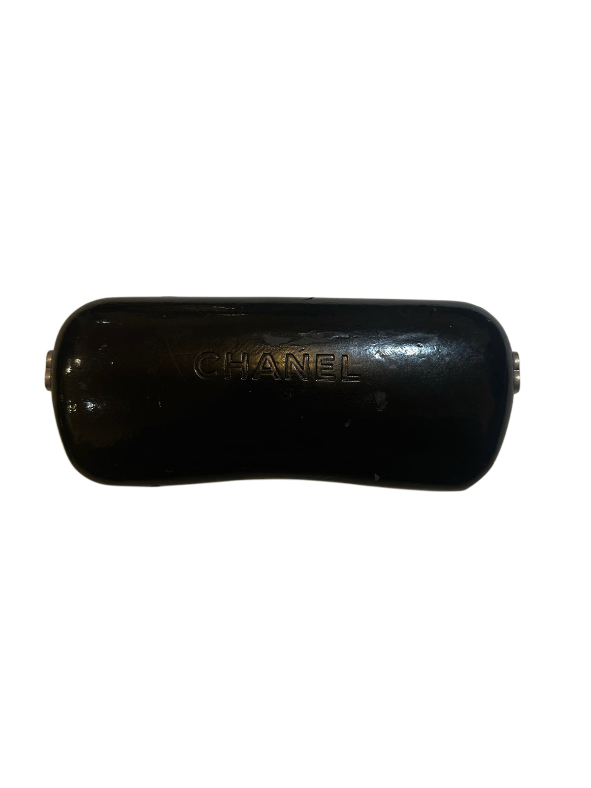 Chanel 5221 Black Square Sunglasses with Tweed-Effect Arms & Case