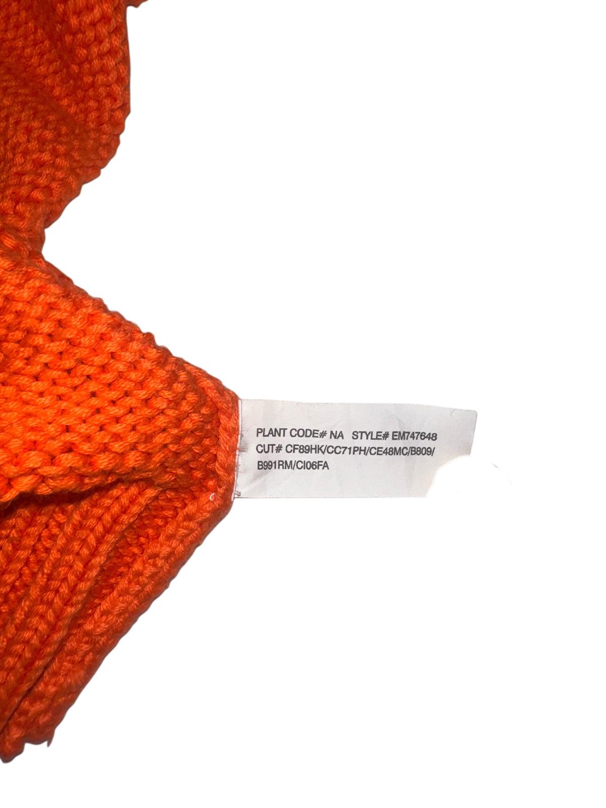 Polo Ralph Lauren Orange Chunky Knit Crewneck Sweater