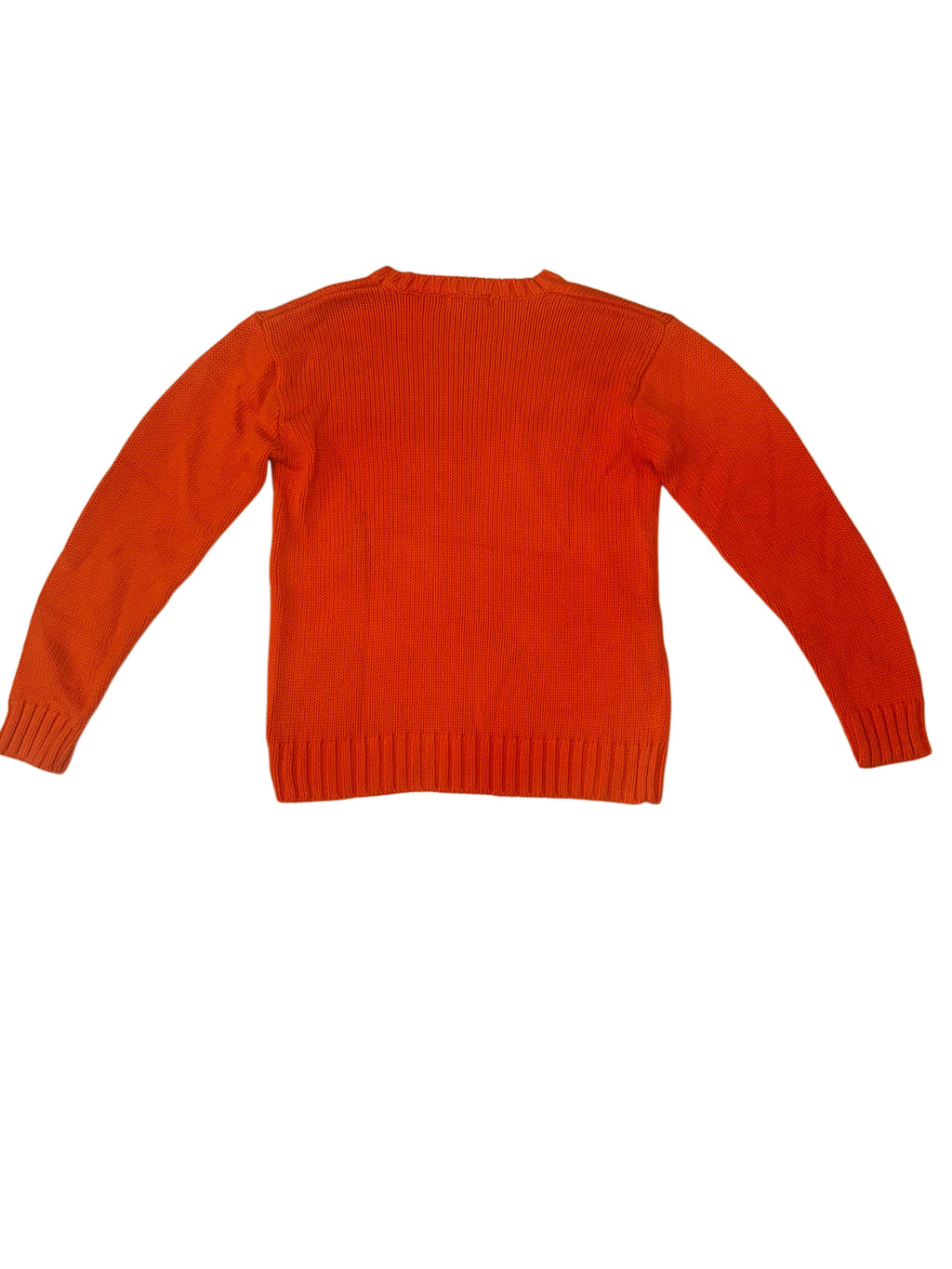 Polo Ralph Lauren Orange Chunky Knit Crewneck Sweater