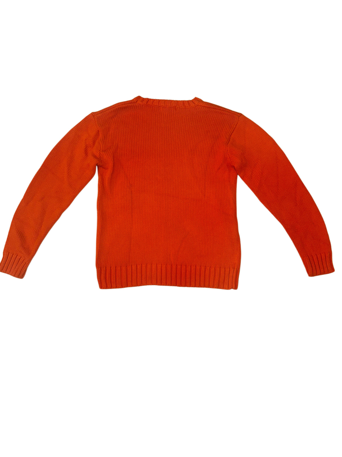 Polo Ralph Lauren Orange Chunky Knit Crewneck Sweater