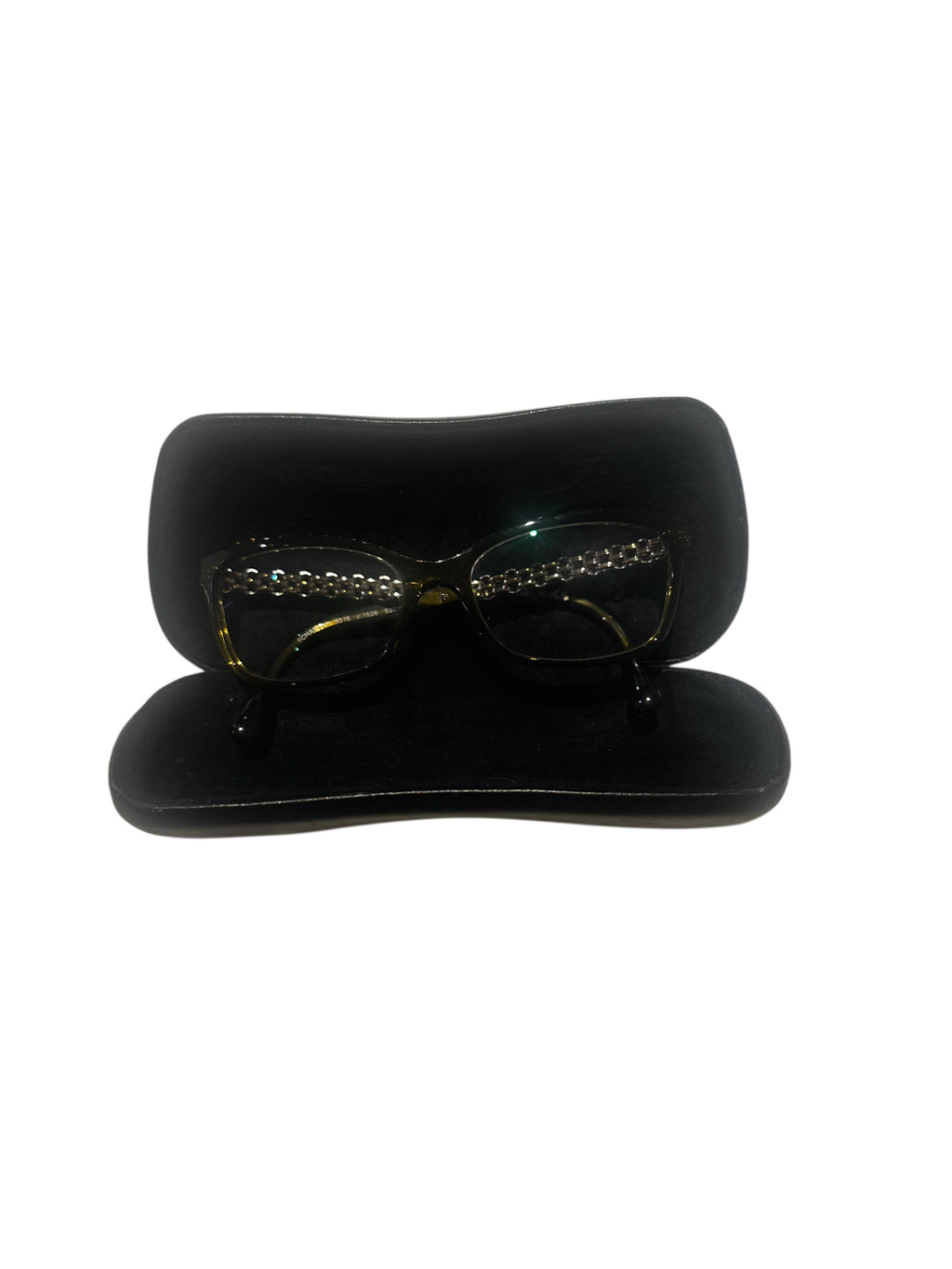 Chanel Crystal Olive Chain Detail Glasses