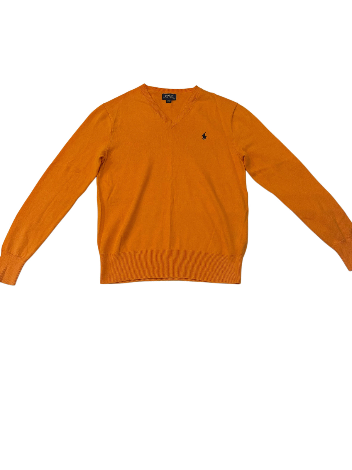 Polo Ralph Lauren Orange V-Neck Knit Sweater