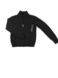 Polo Ralph Lauren Charcoal Grey Full-Zip Knit Sweater