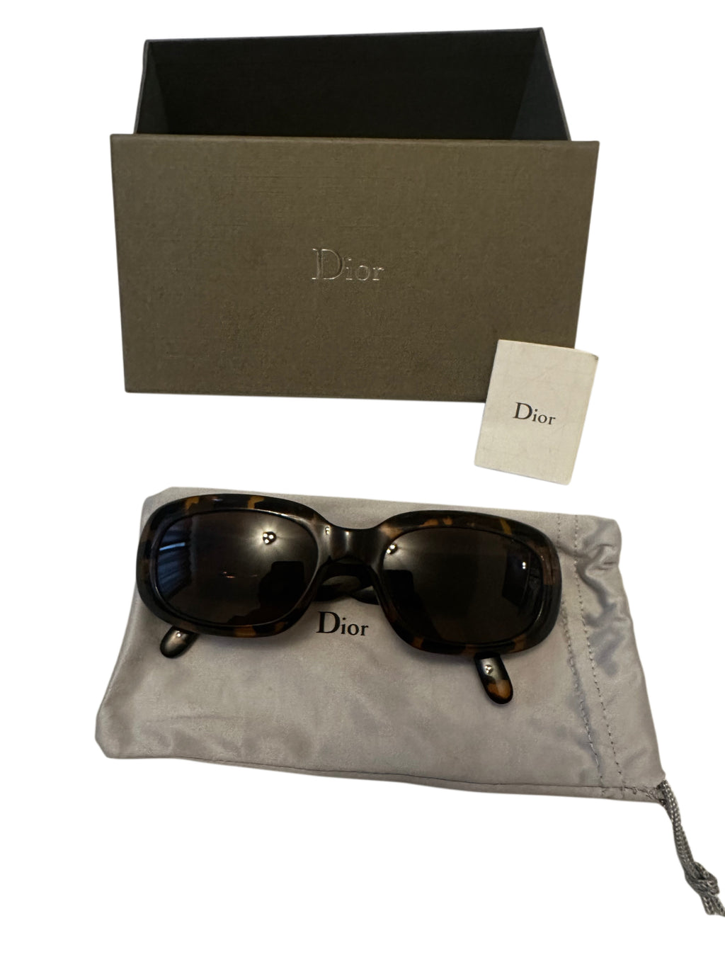 Christian Dior Tortoiseshell Cannage Sunglasses CD