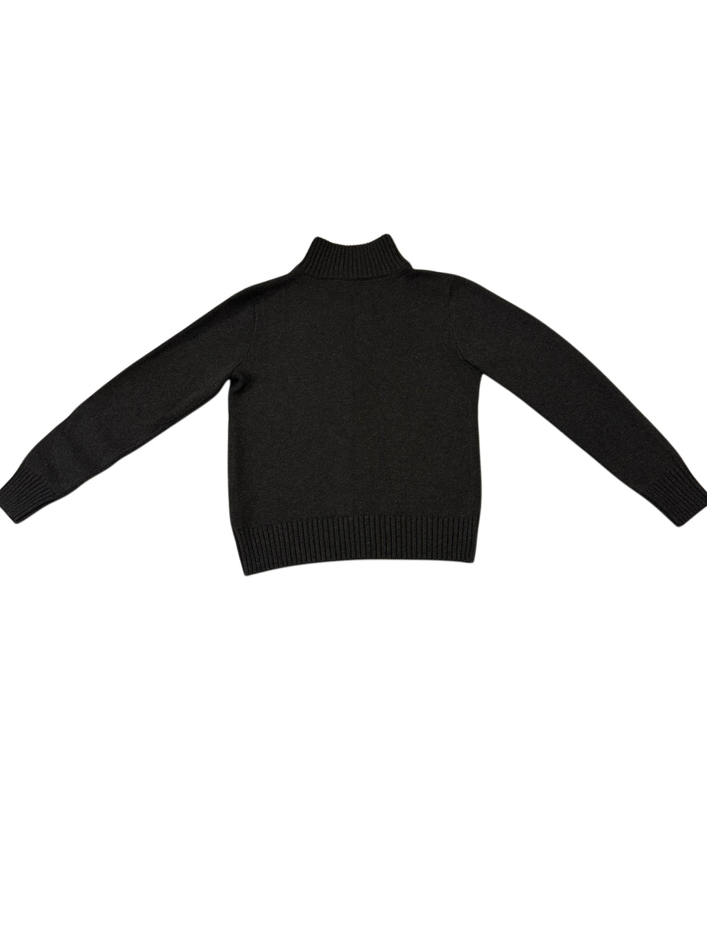 Polo Ralph Lauren Charcoal Grey Full-Zip Knit Sweater