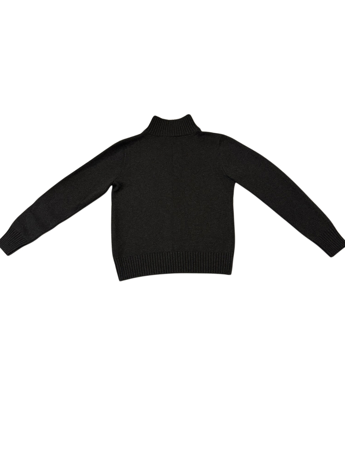 Polo Ralph Lauren Charcoal Grey Full-Zip Knit Sweater