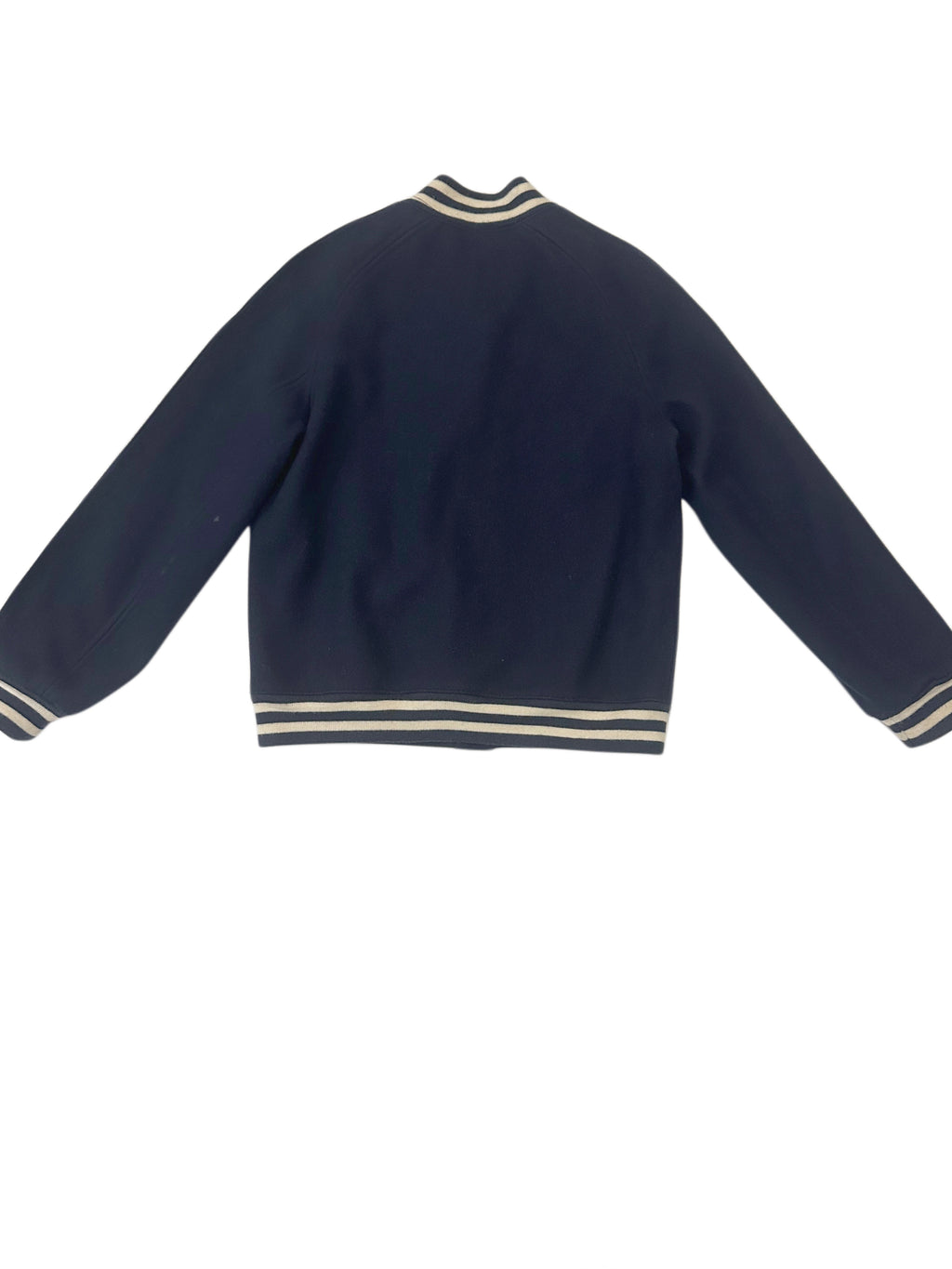 Vintage Polo Ralph Lauren Navy Wool Varsity Jacket | Big Pony Bomber