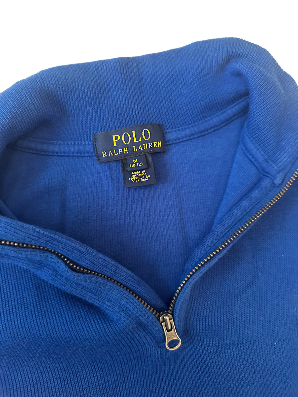 Polo Ralph Lauren Royal Blue 1/4 Zip Knit Sweater
