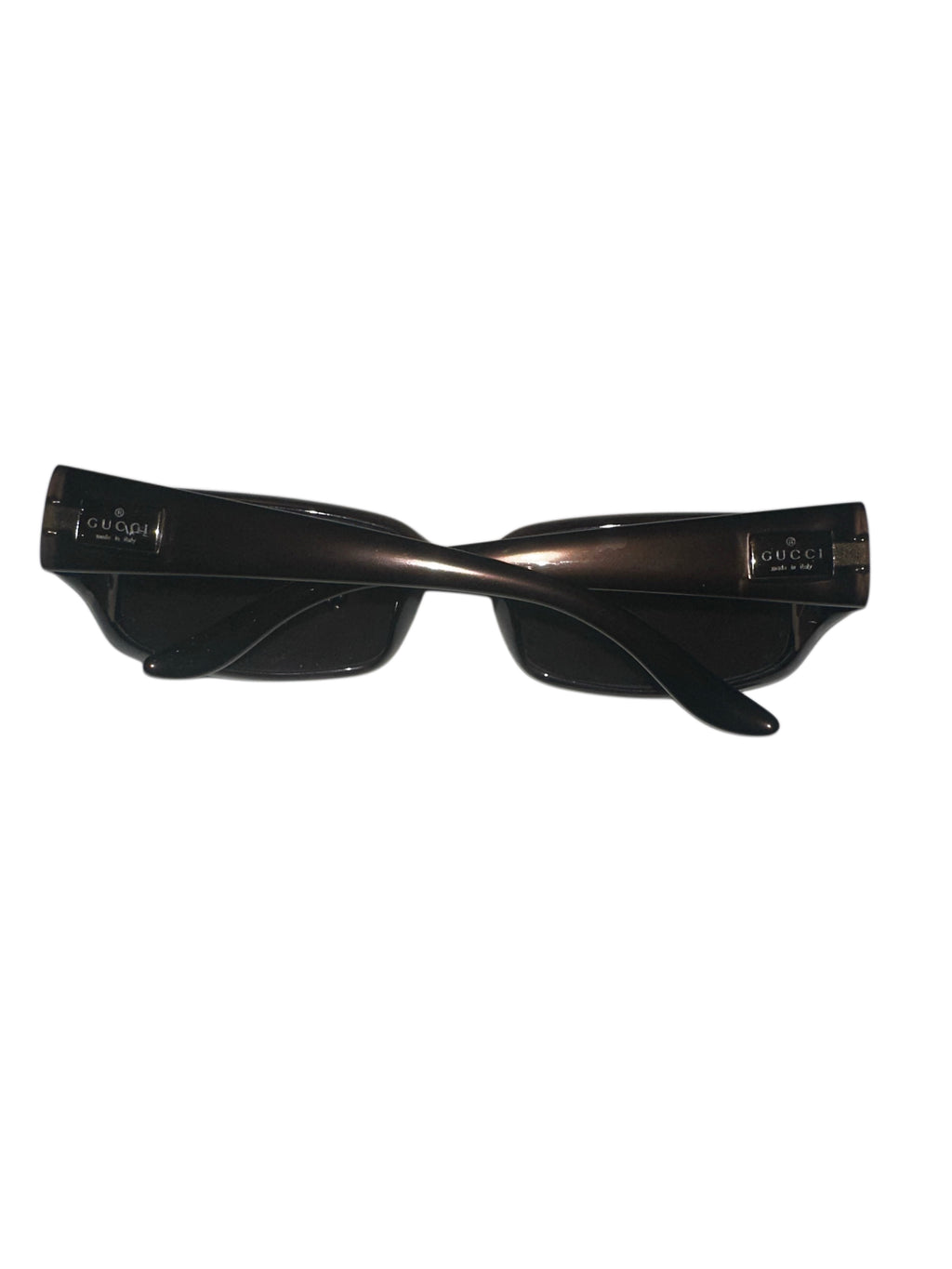 Gucci GG 2455/S Dark Brown Rectangular Sunglasses with Case