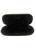Gucci GG 2455/S Dark Brown Rectangular Sunglasses with Case