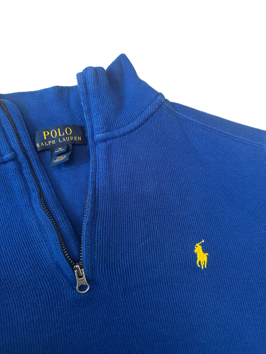 Polo Ralph Lauren Royal Blue 1/4 Zip Knit Sweater