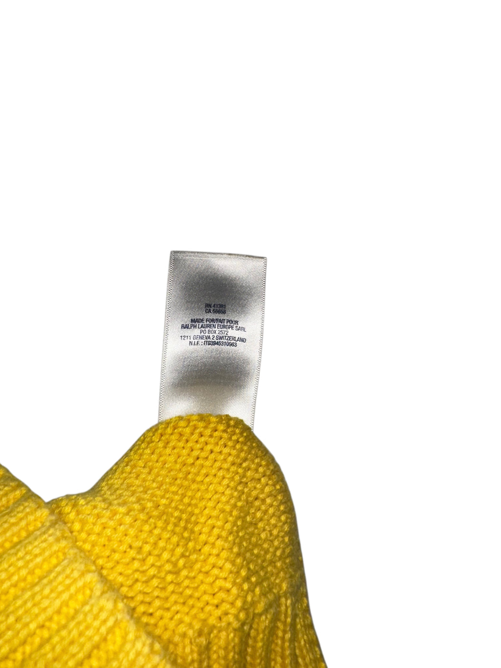Ralph Lauren Mustard Yellow Zip-Up Knit Hoodie with Faux Fur Trim & Flag Back