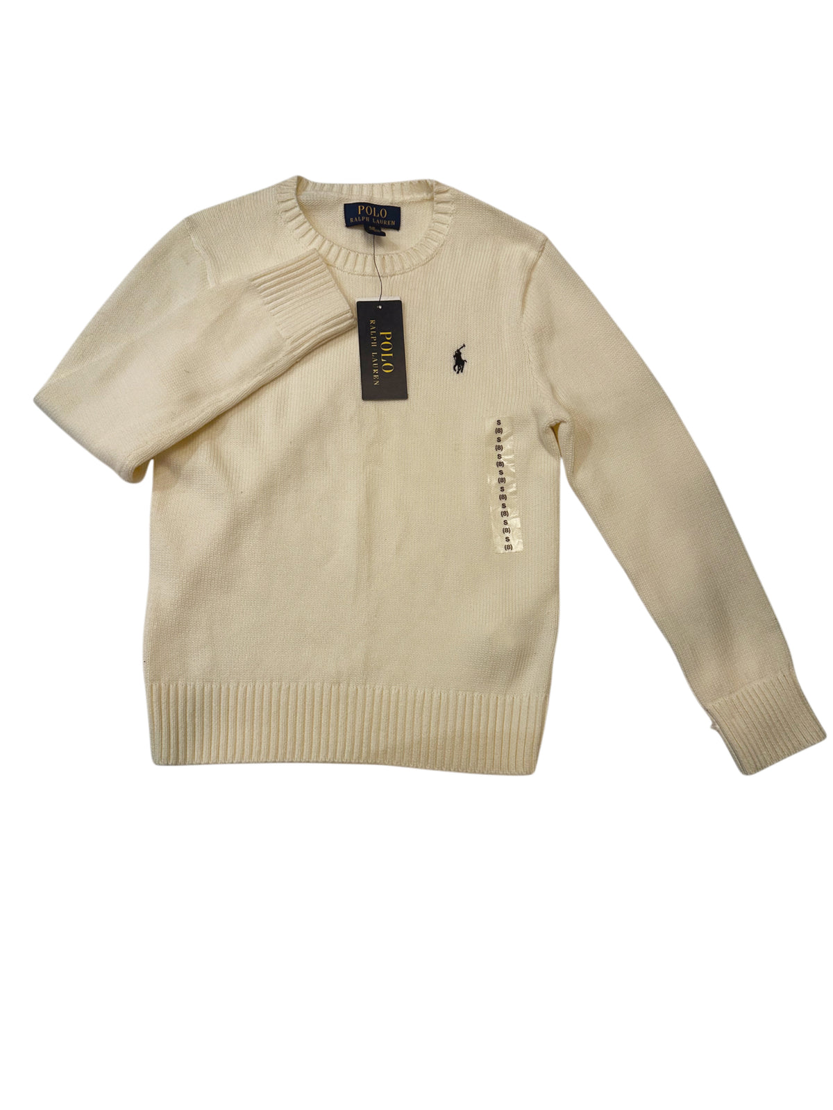 Polo Ralph Lauren Cream Cotton Knit Jumper
