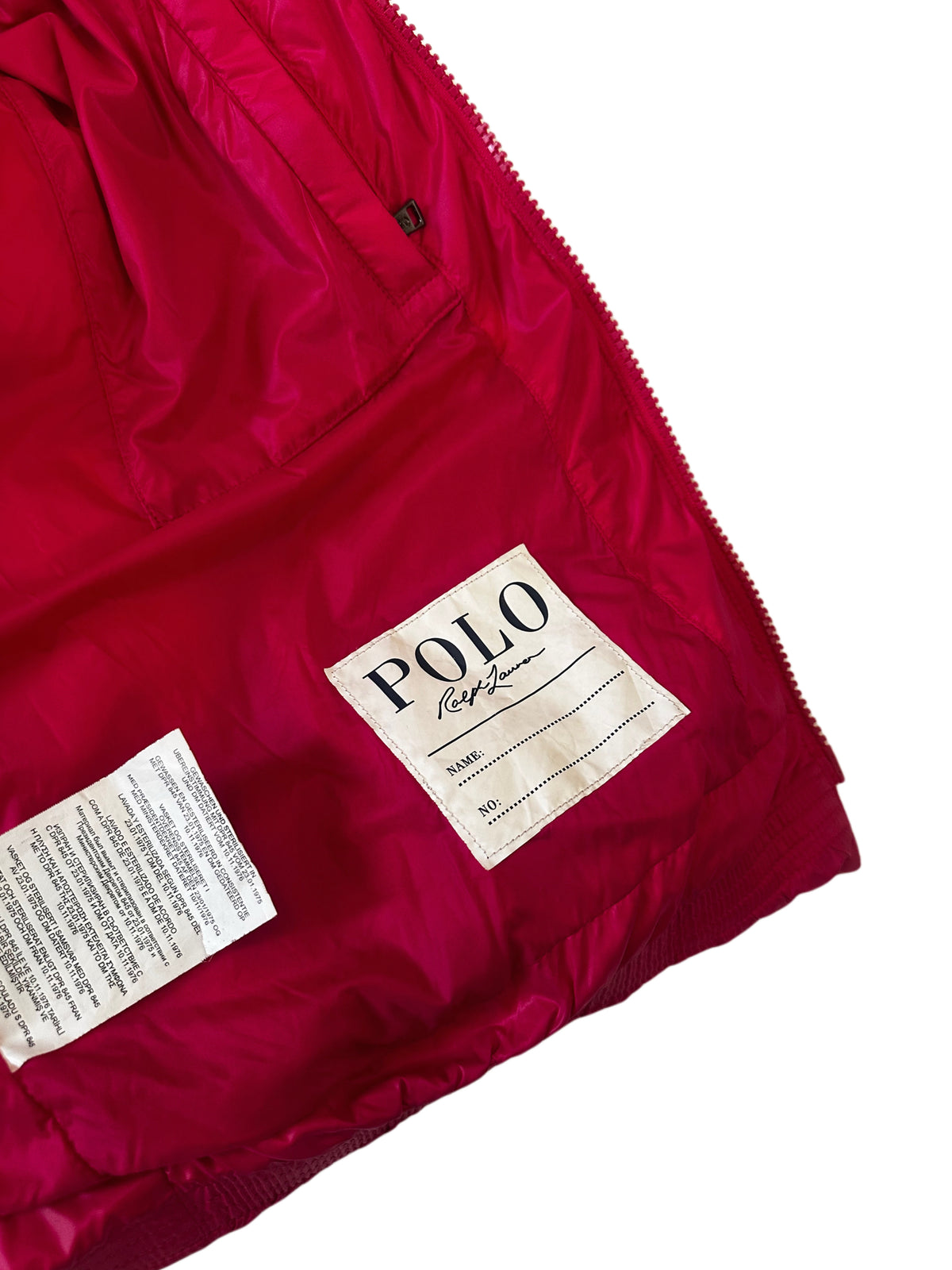 Polo Ralph Lauren Girls Hot Pink Hooded Down Puffer Jacket