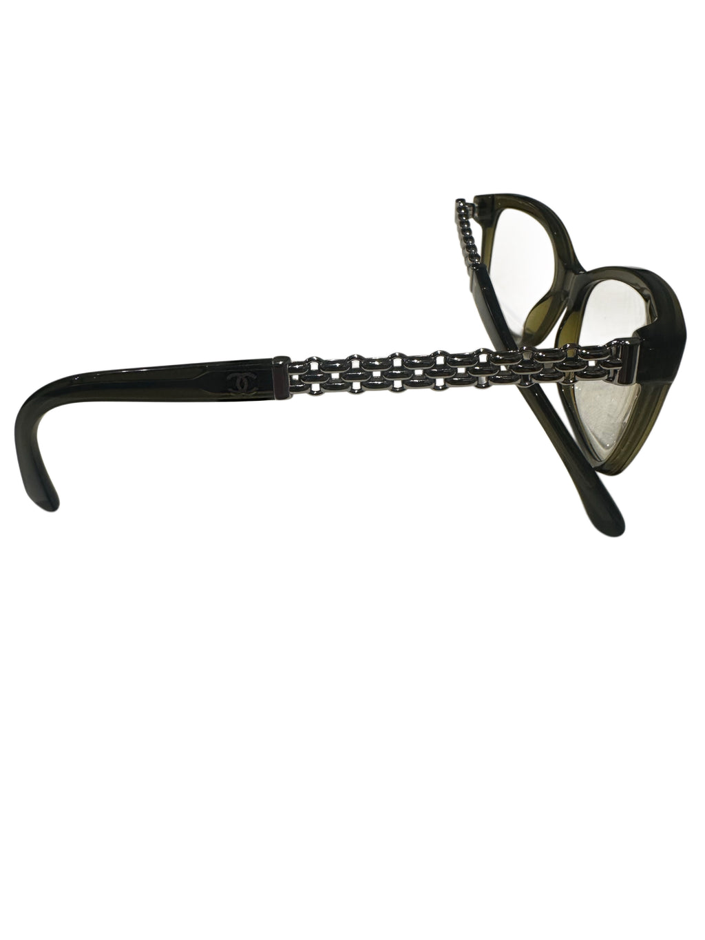Chanel Crystal Olive Chain Detail Glasses
