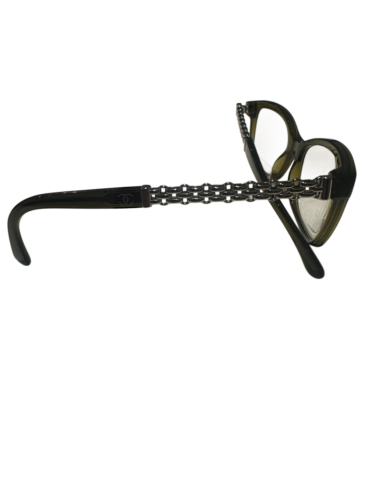 Chanel Crystal Olive Chain Detail Glasses