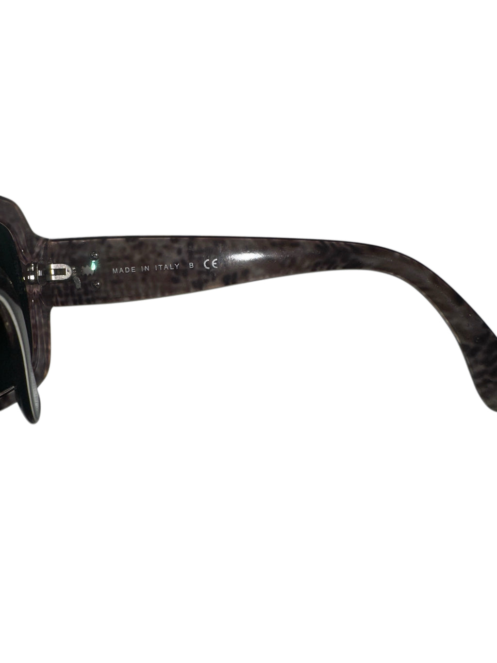 Chanel 5221 Black Square Sunglasses with Tweed-Effect Arms & Case