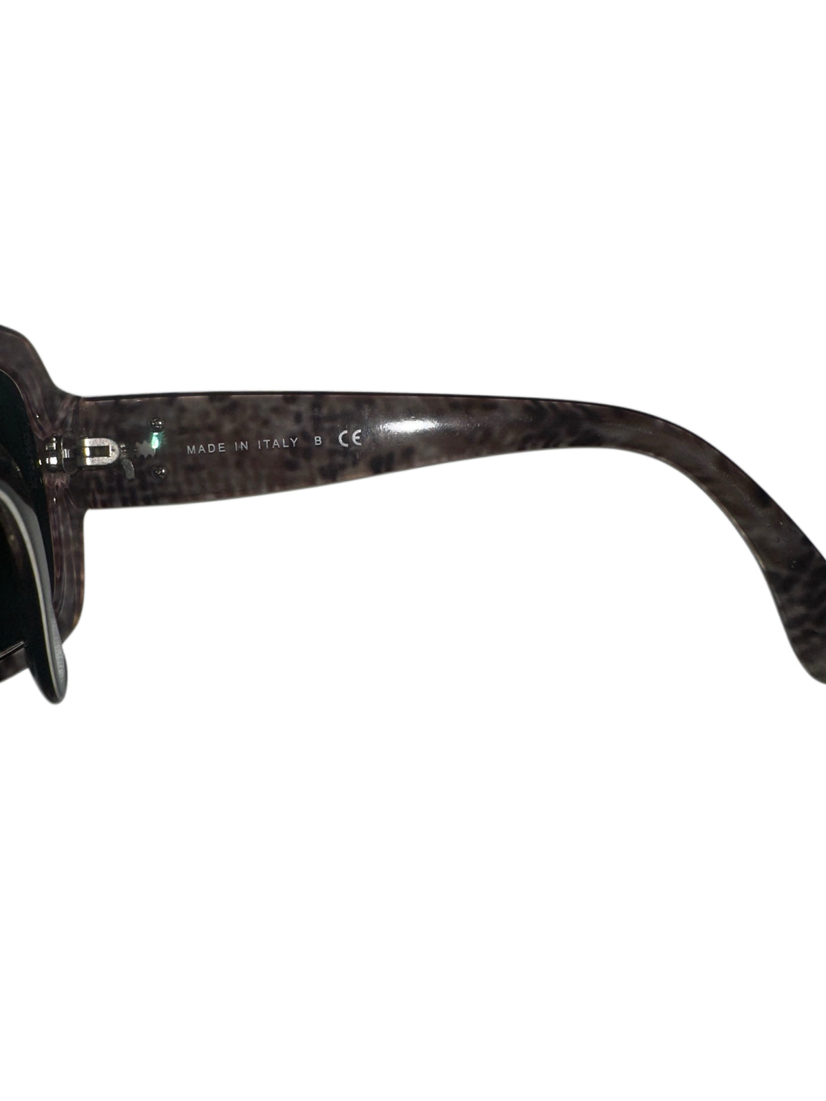 Chanel 5221 Black Square Sunglasses with Tweed-Effect Arms & Case