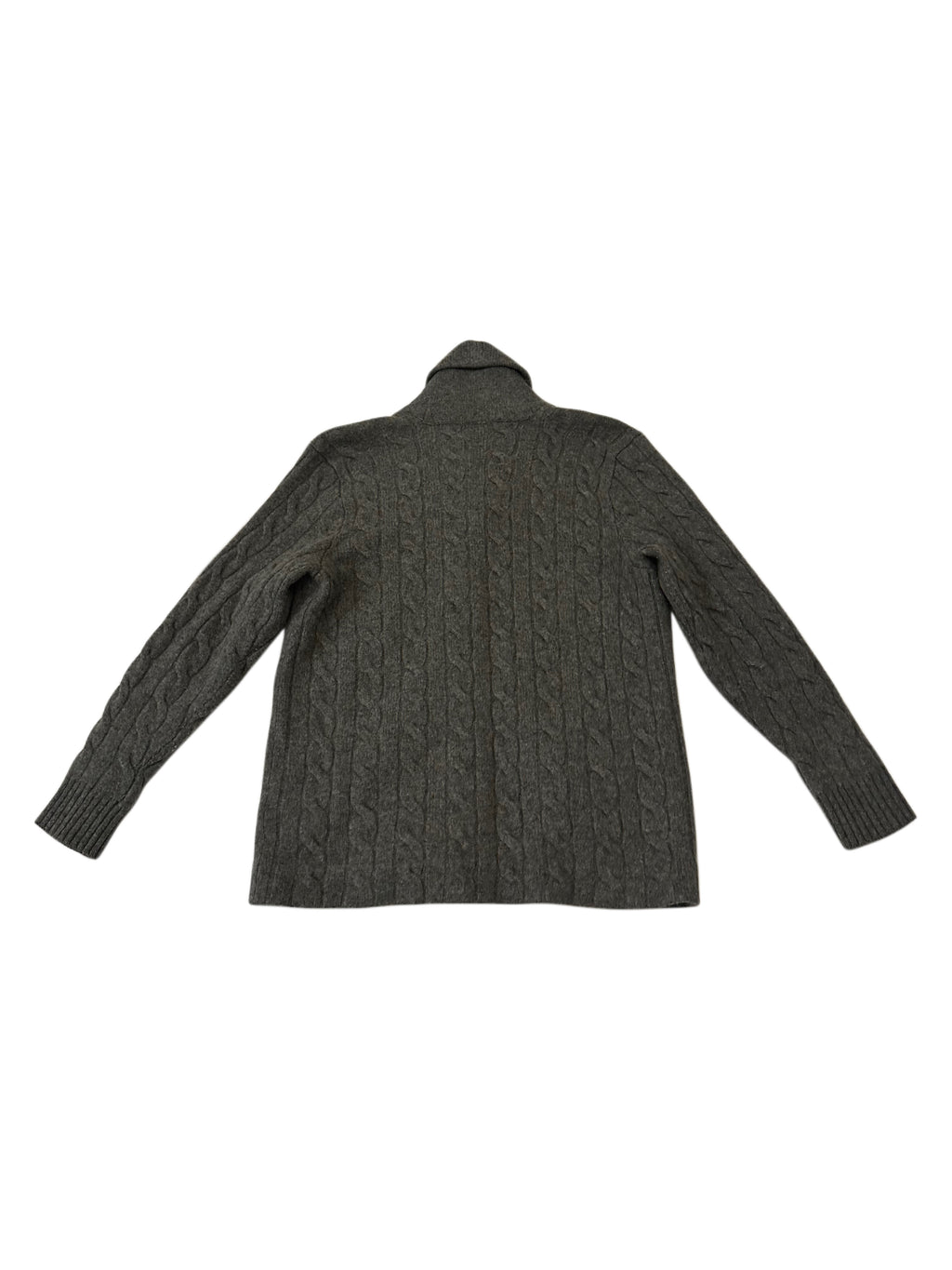 Polo Ralph Lauren Grey Cable Knit Shawl Collar Cardigan |