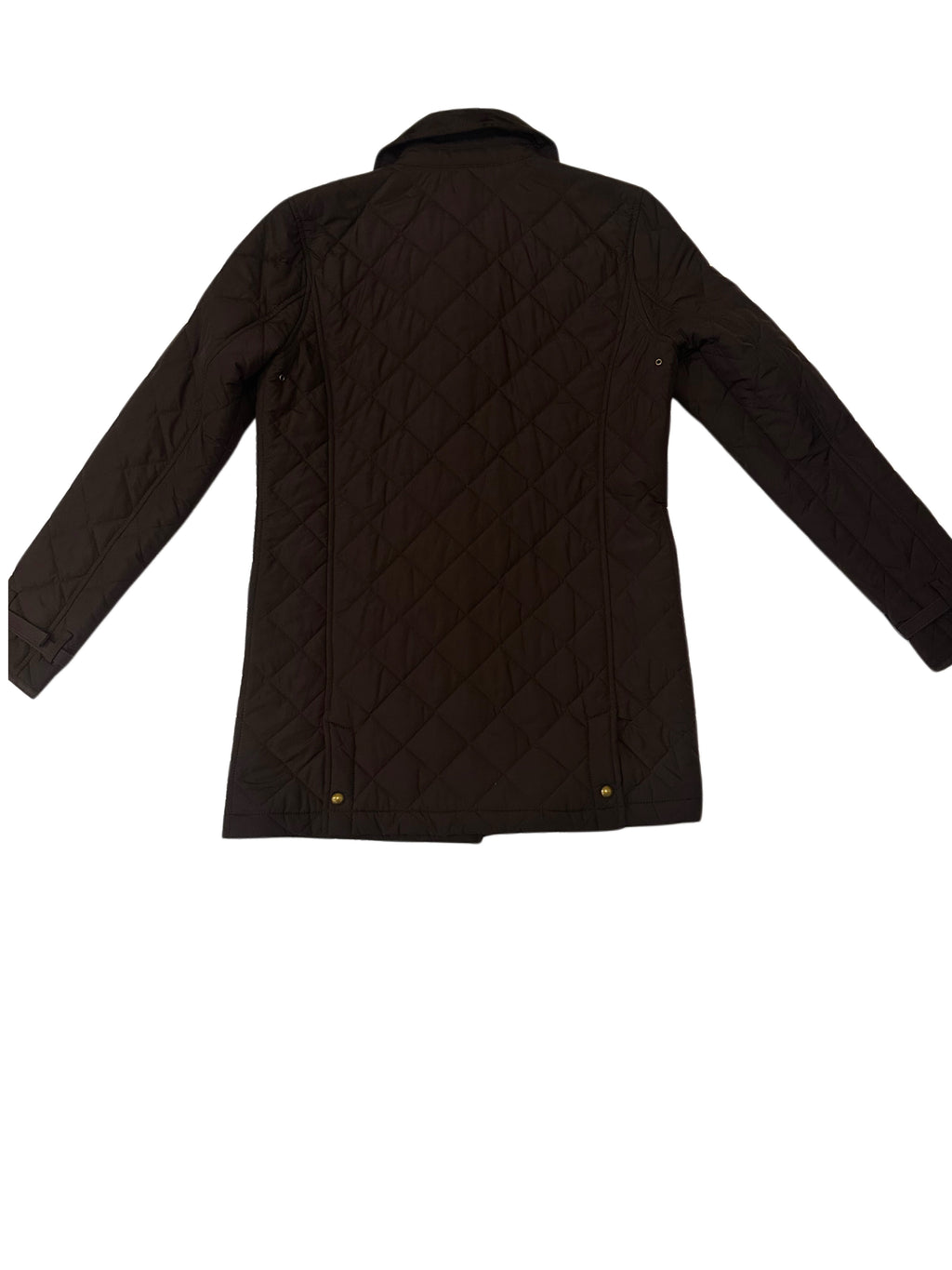 Lauren Ralph Lauren Brown Quilted Jacket | Corduroy Collar | Equestrian Barn Style