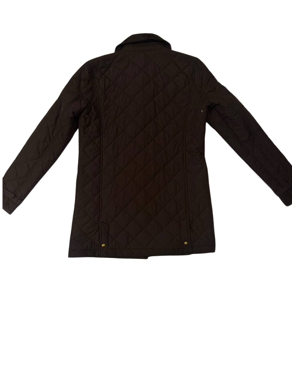 Lauren Ralph Lauren Brown Quilted Jacket | Corduroy Collar | Equestrian Barn Style