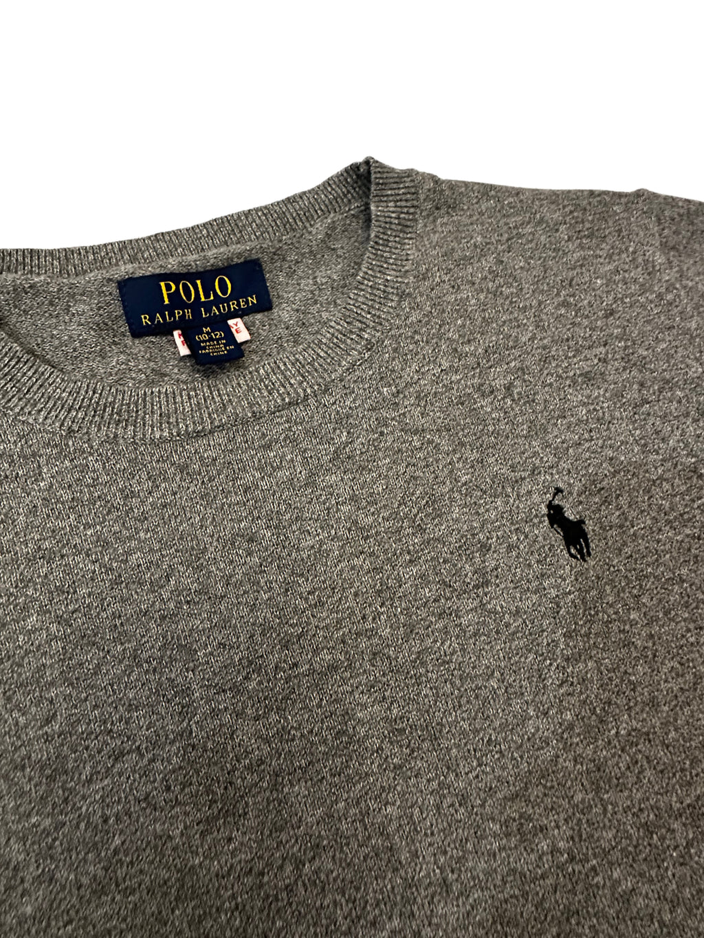 Polo Ralph Lauren Grey Knit Crew Neck Sweater