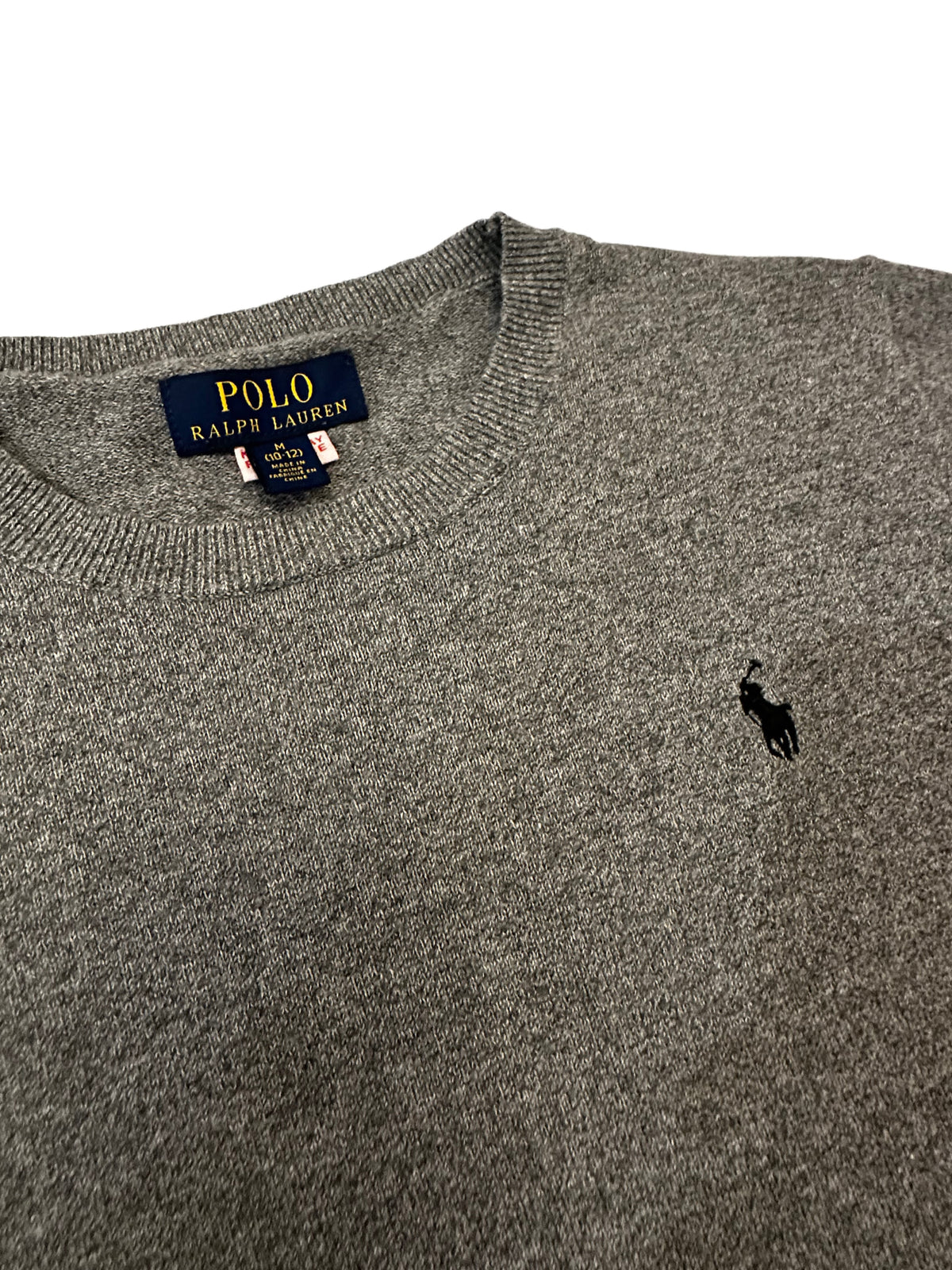 Polo Ralph Lauren Grey Knit Crew Neck Sweater