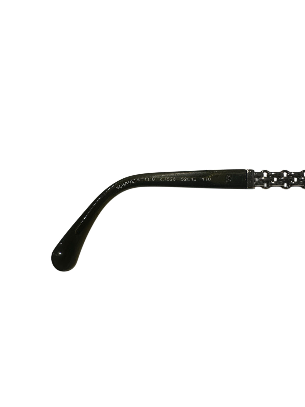 Chanel Crystal Olive Chain Detail Glasses