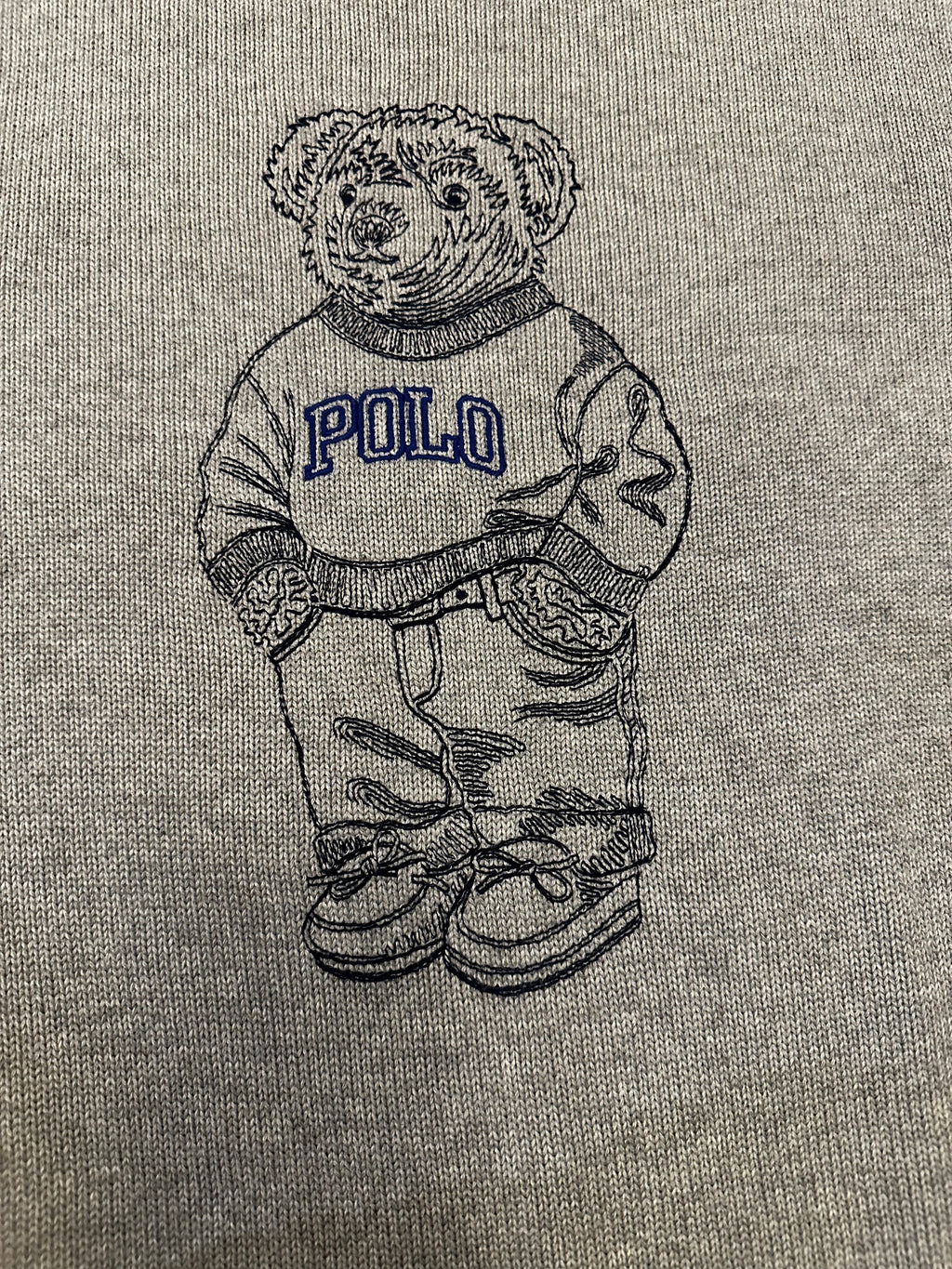 Polo Ralph Lauren Grey Polo Bear Knit Sweater