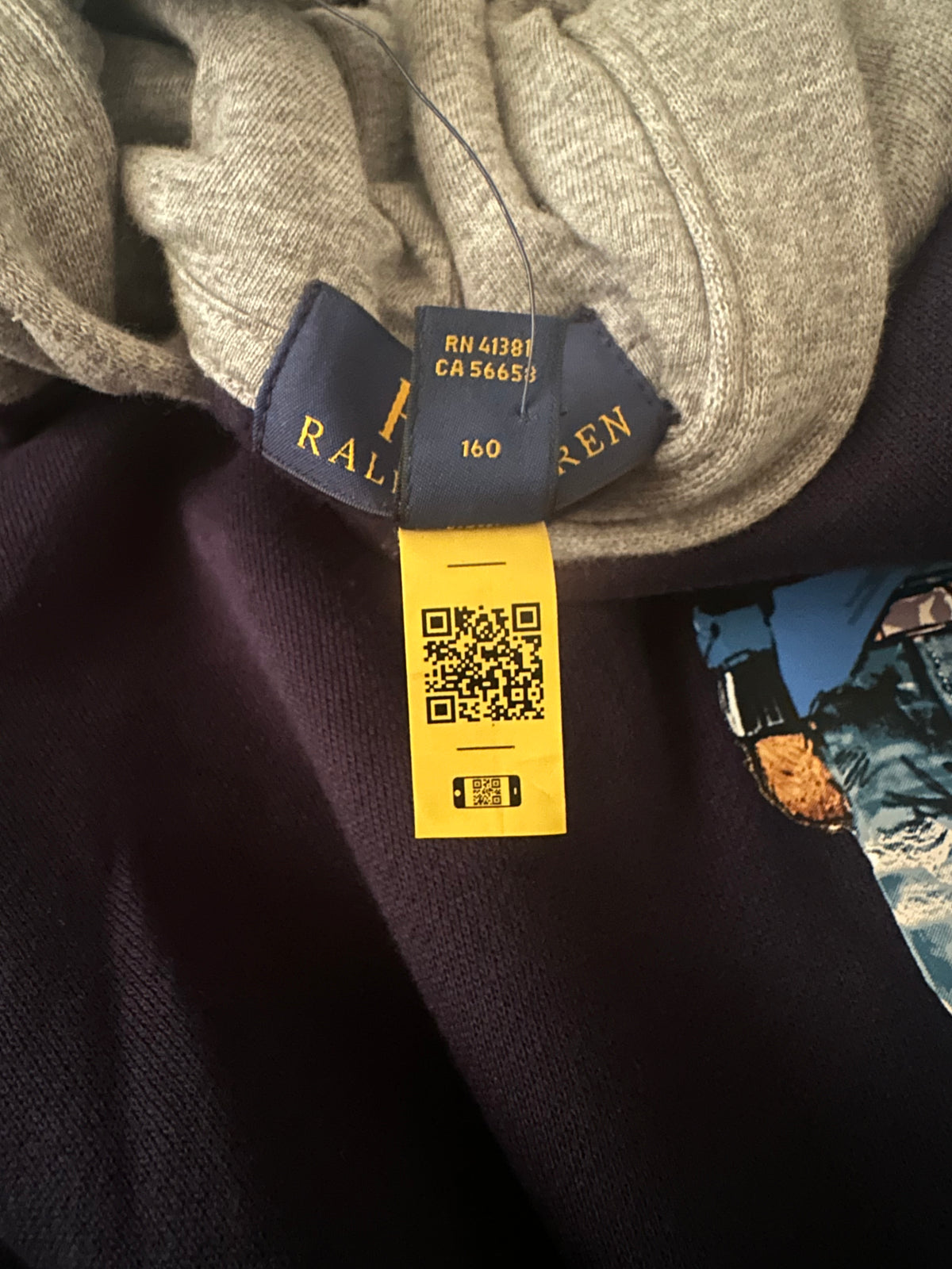 Polo Ralph Lauren Navy Polo Bear Hoodie