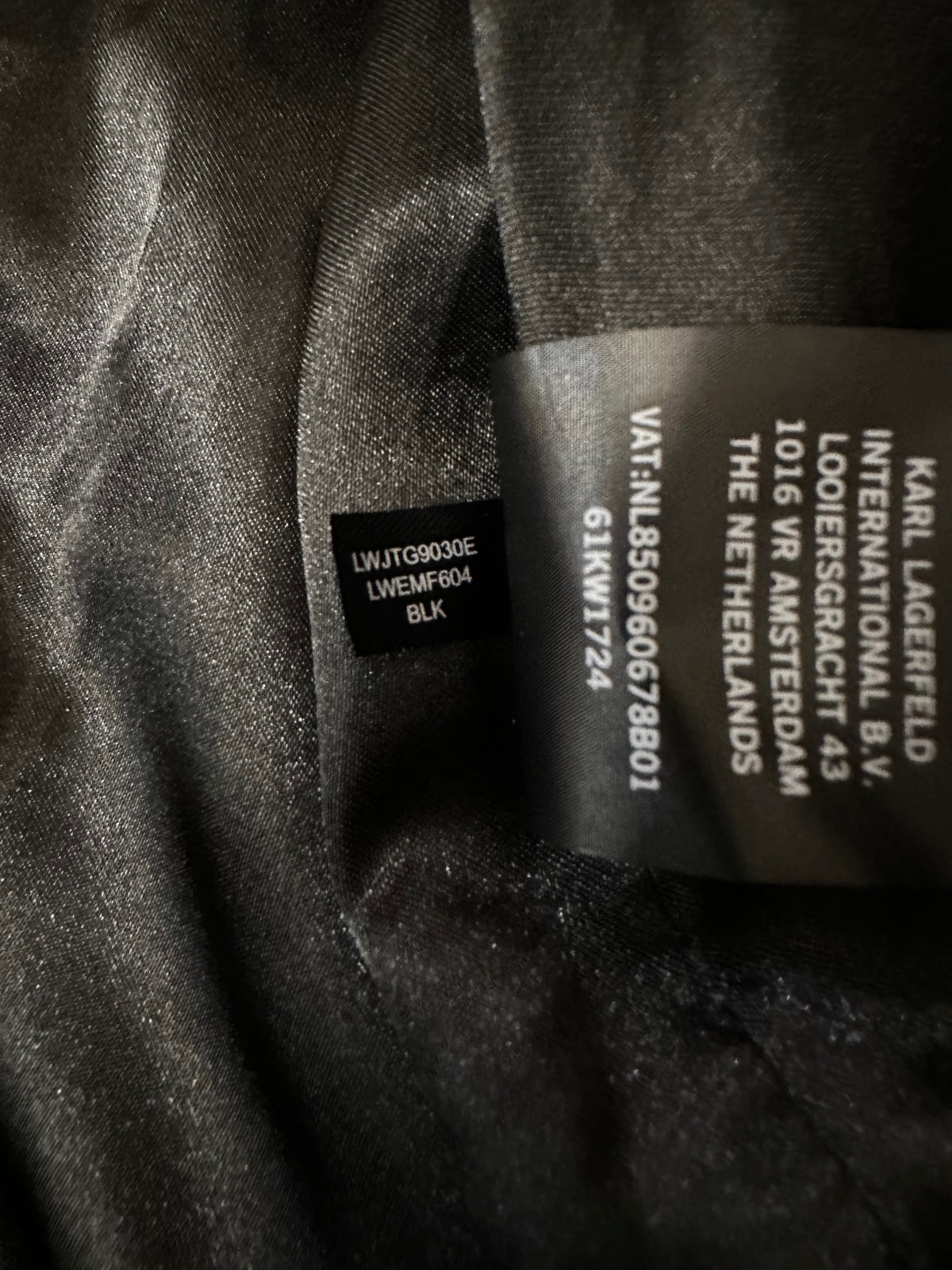 Karl Lagerfeld Paris Black Faux Fur Zip-Up Coat